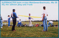 SUPERMASTER, Autor mit Söhnen Jörg und Frank beim Oktoberpokal 1998 in Mü